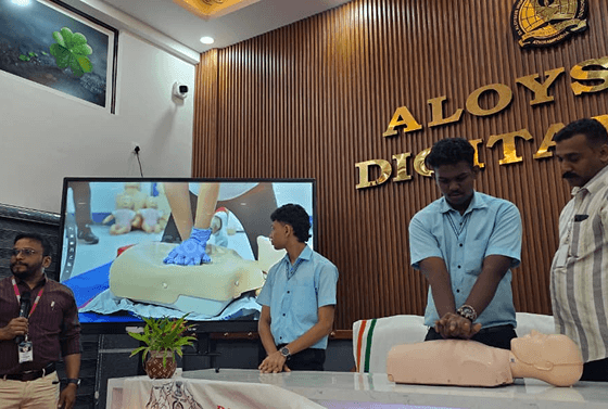 Empowering Youth: BLS Training Session by Caritas Matha Hospital
